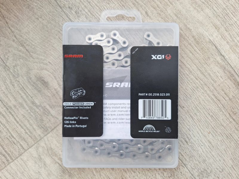 nový řetěz SRAM PC X01 Eagle, 12s, 126 článků, rychlospojka