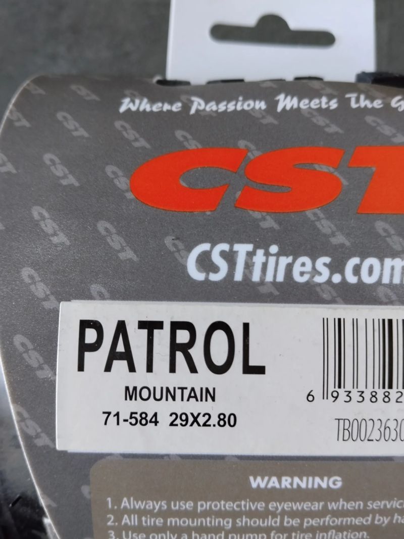 Novy plast CST Patrol 29x2,80" EPS + packeta Zdarma