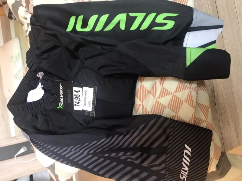 NOVÉ Cyklistické kalhoty SILVINI Team MP1407 Green (vel L)