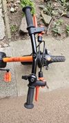 Prodám dětské kolo Btwin 500 Robot 14" oranžovo-černá barva, včetně stabilizačních koleček.