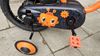 Prodám dětské kolo Btwin 500 Robot 14" oranžovo-černá barva, včetně stabilizačních koleček.