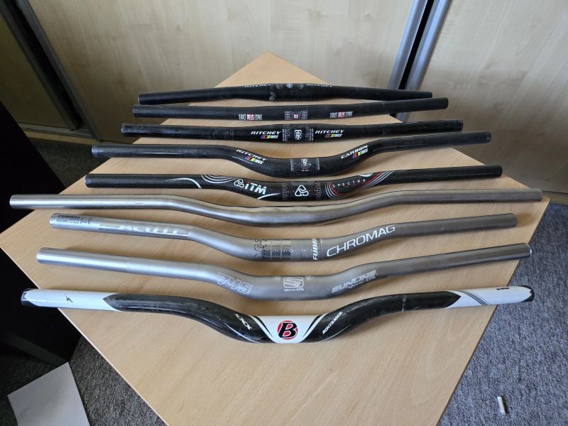 Prodám značková řidítka carbon, titan, alu