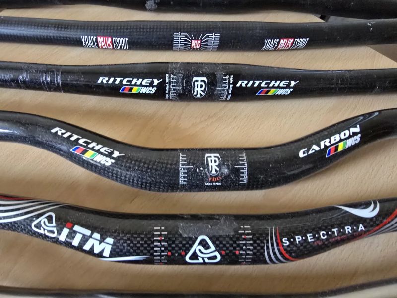 Prodám značková řidítka carbon, titan, alu