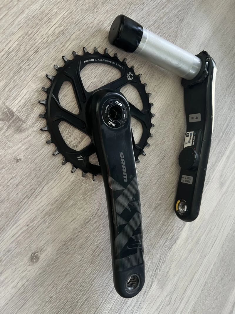 Sram XX1 kliky s wattmetrem 175mm - karbon