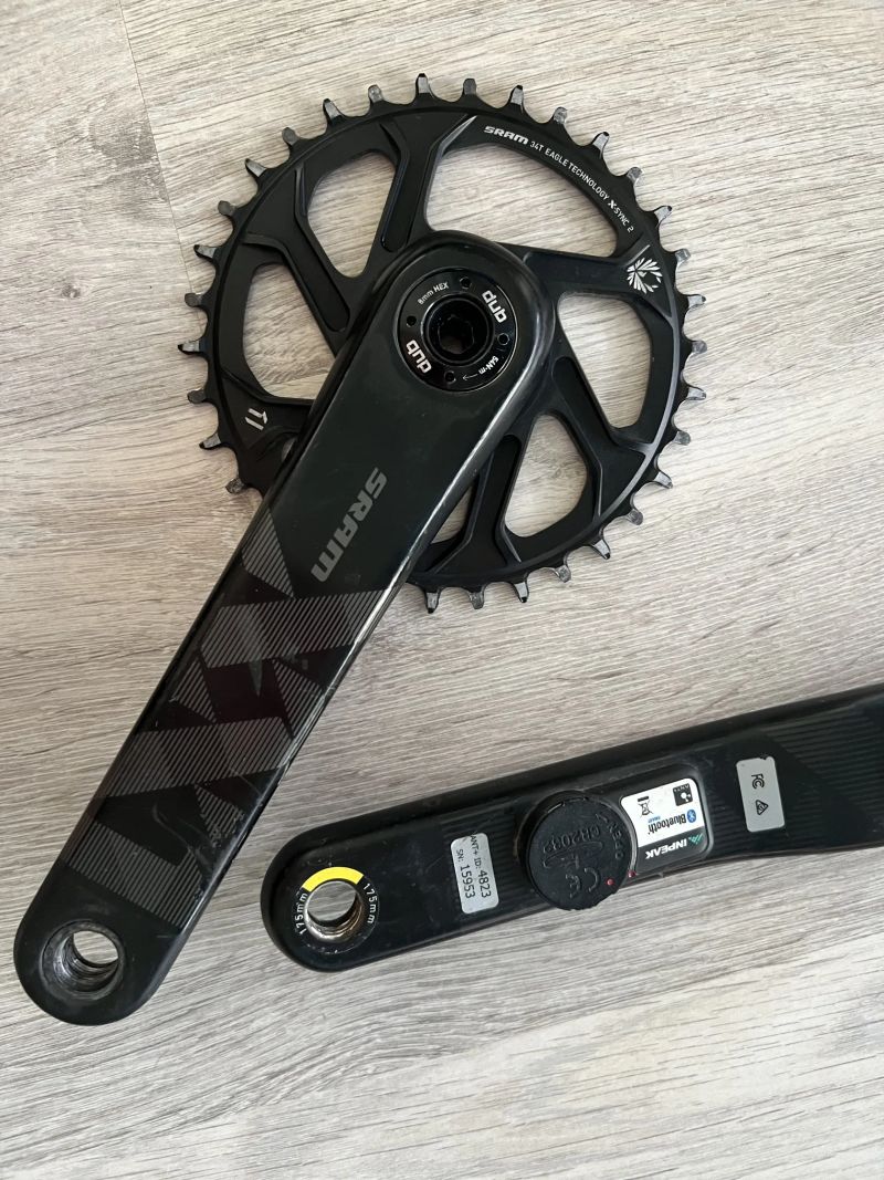 Sram XX1 kliky s wattmetrem 175mm - karbon