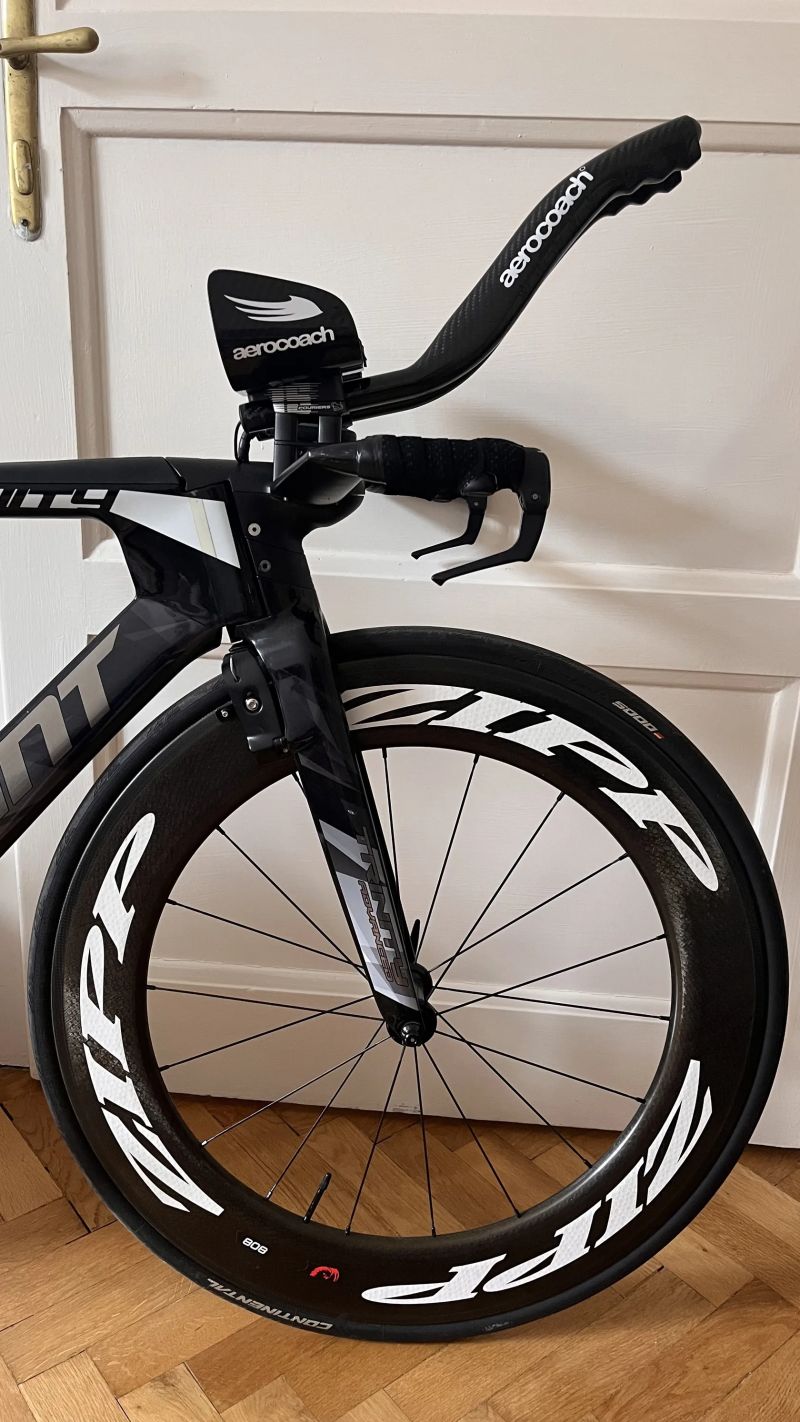 Giant Trinity Advanced (2021) | SRAM Red | Quarq PM | Zipp + disk | Aerocoach