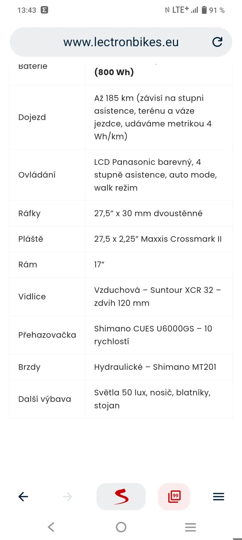 Lectron Taura PS 17