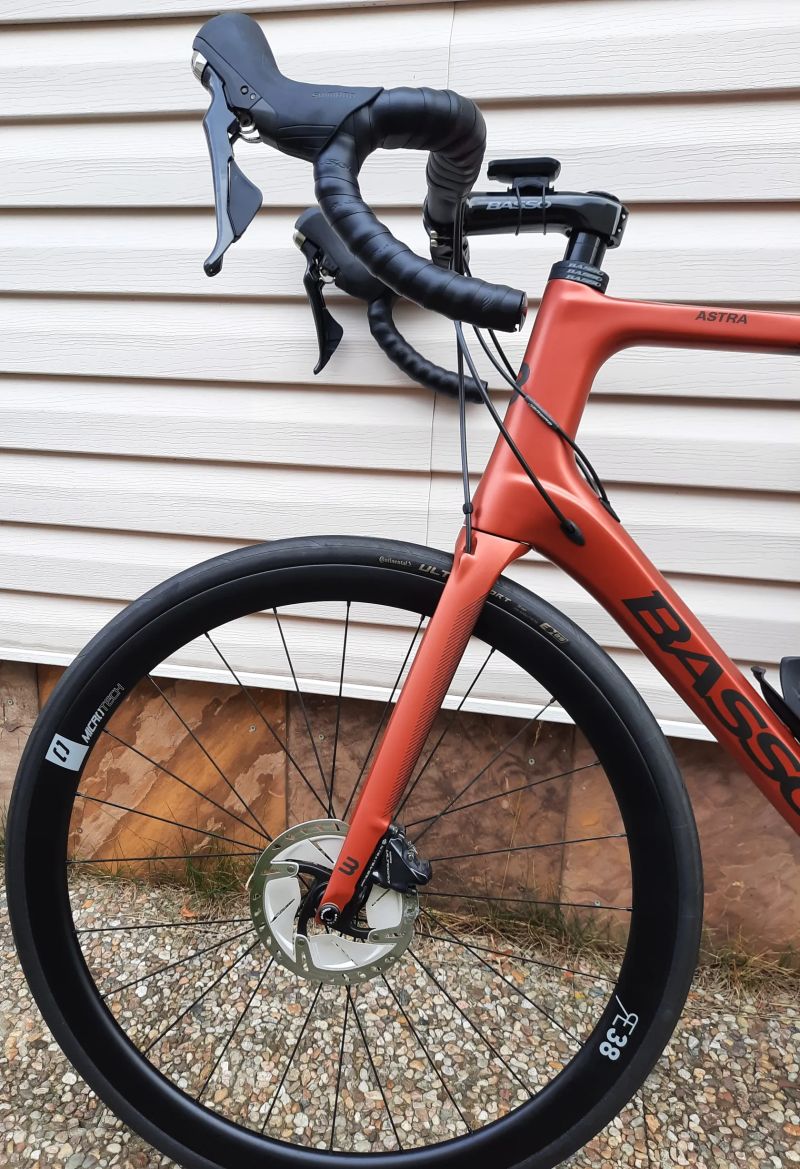 BASSO ASTRA DISC, SAMOA RED, SHIMANO ULTEGRA 8020, MICROTECH RE38, 2022