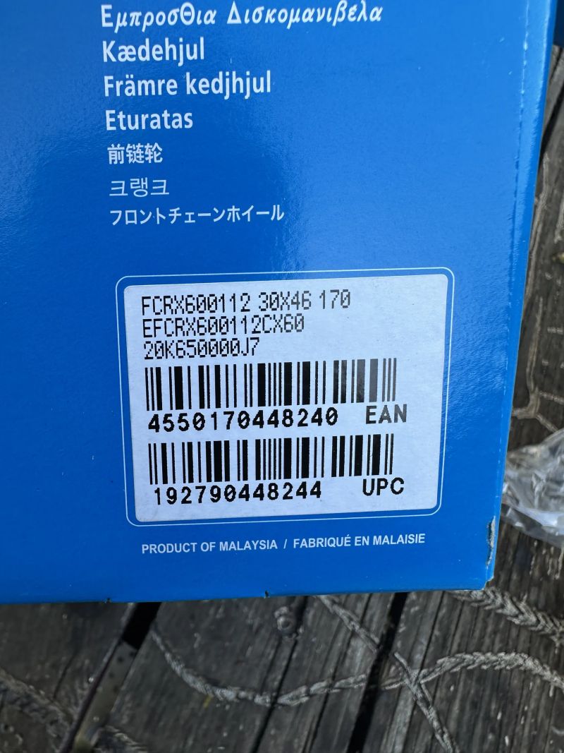 Shimano GRX dvouplacka subcompact 46/30 170mm