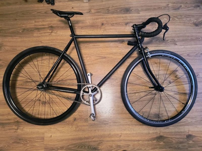 Custom Tracklocross build - Cromoly ocel v hufnách 46-17