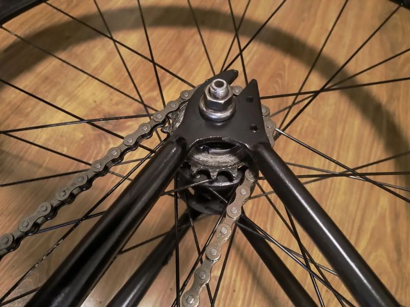Custom Tracklocross build - Cromoly ocel v hufnách 46-17