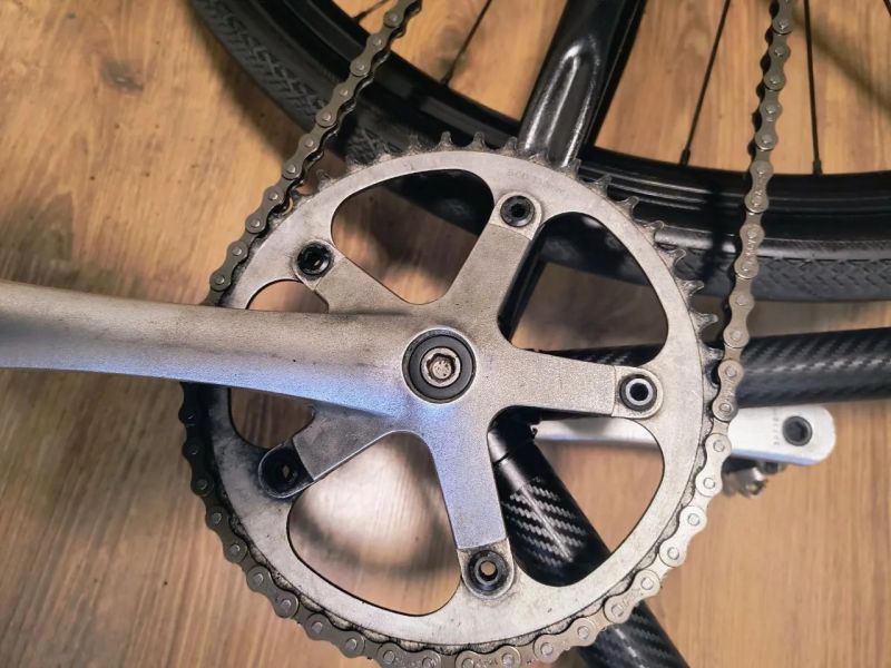 Custom Tracklocross build - Cromoly ocel v hufnách 46-17