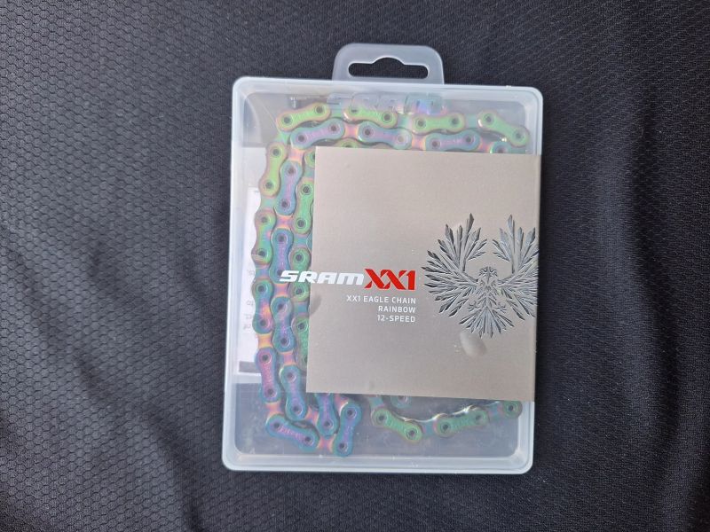 nový Sram PC XX1 Eagle, 12s, 126 článků, rychlospojka, Rainbow