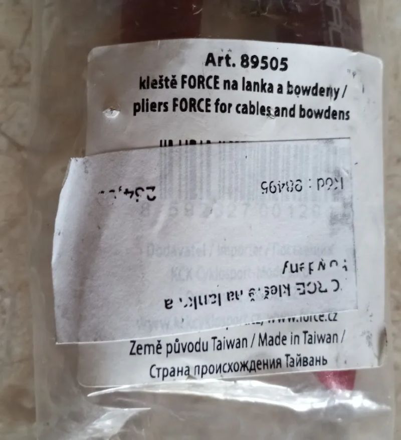 Kleště na lanka a bowdeny - nové