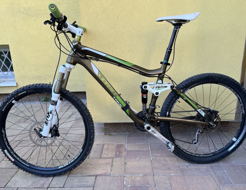 Prodám celoodpružené kolo Trek Fuel EX 8 (26") - Velikost M/L - Bronzová metalíza