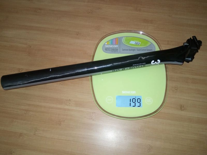 Sedlovka 3T Stylus 0 LTD Carbon 31,6x420, 199g