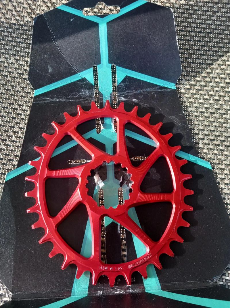 Převodník garbaruk oval 34 T red pro Cannondale 