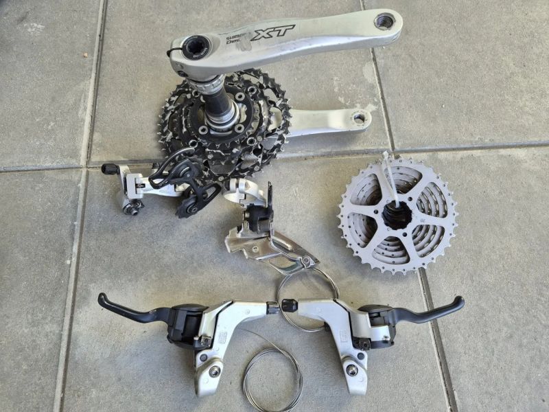 Sada 3x9 Shimano XT vč. klik HT II