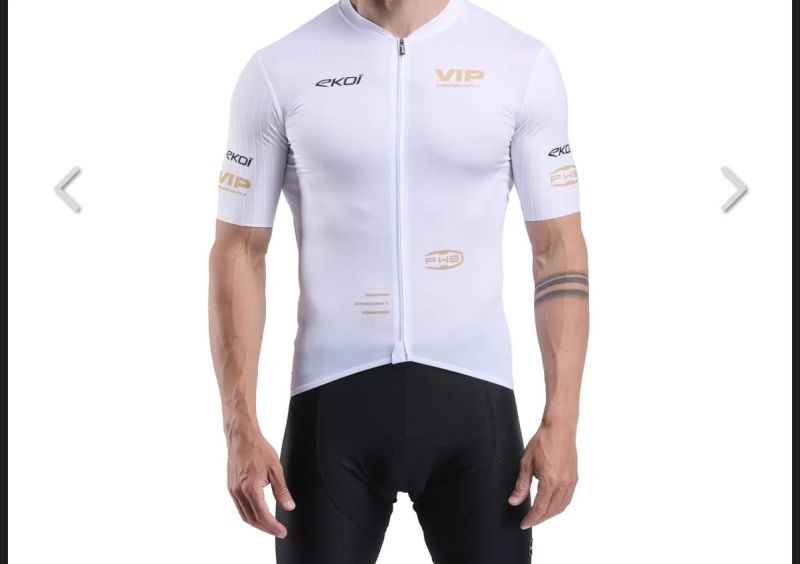 Cyklistický dres EKOÏ Perf VIP bílý