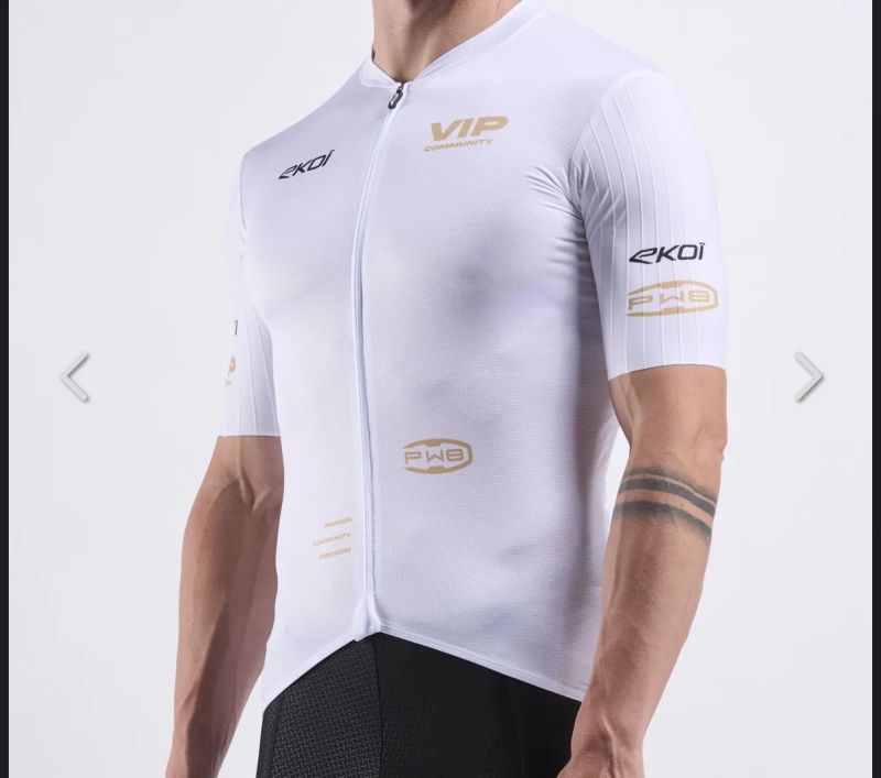 Cyklistický dres EKOÏ Perf VIP bílý
