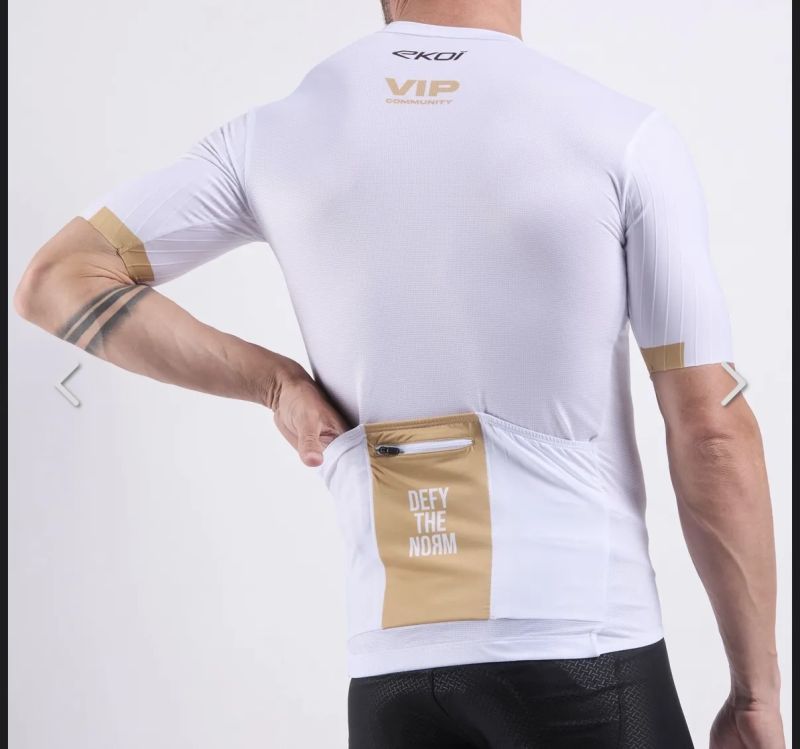 Cyklistický dres EKOÏ Perf VIP bílý