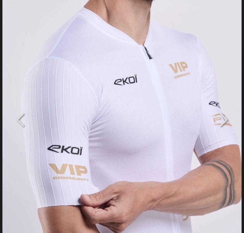 Cyklistický dres EKOÏ Perf VIP bílý