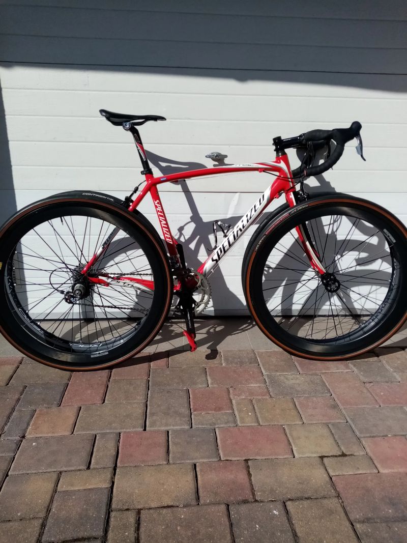 Specialized Tarmac PRO, full Carbon, Sram Red/Force, jen 6.3 kg, vel. 54 