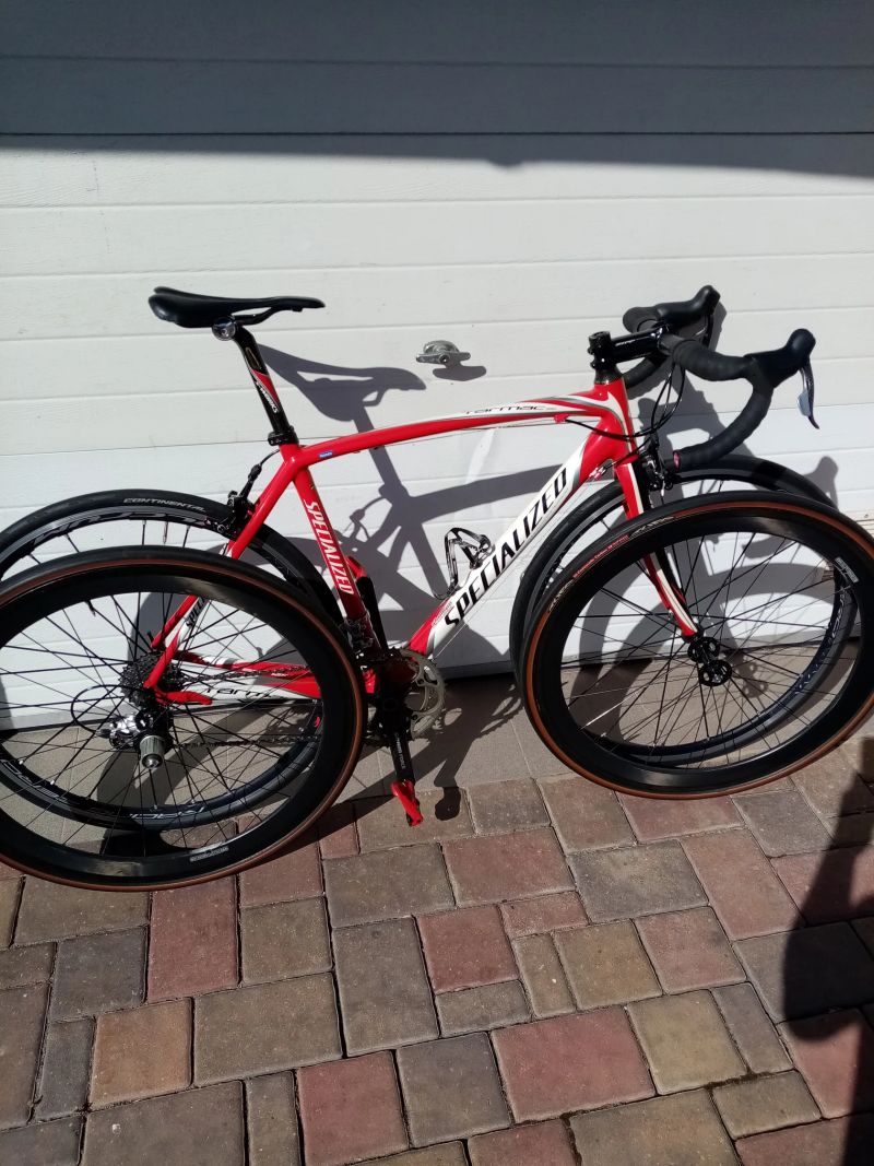 Specialized Tarmac PRO, full Carbon, Sram Red/Force, jen 6.3 kg, vel. 54 