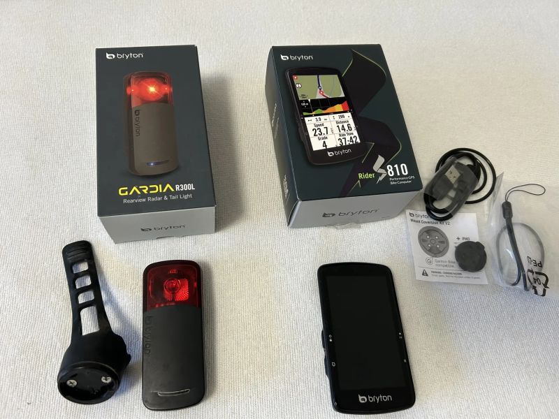 Bryton S810E + radar Bryton Gardia R300L