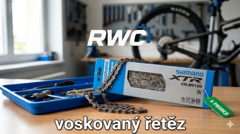 Nový navoskovaný řetěz Shimano XTR M9100 - 126čl. 
