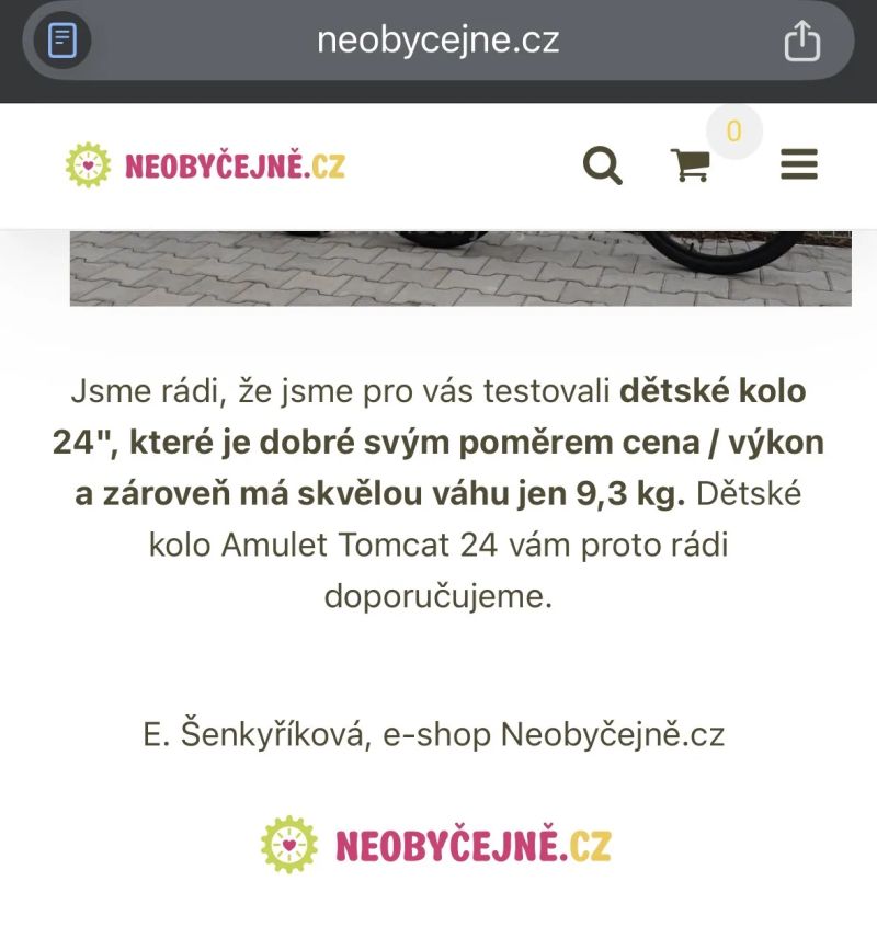 Amulet Tomcat 24 lehké kolo