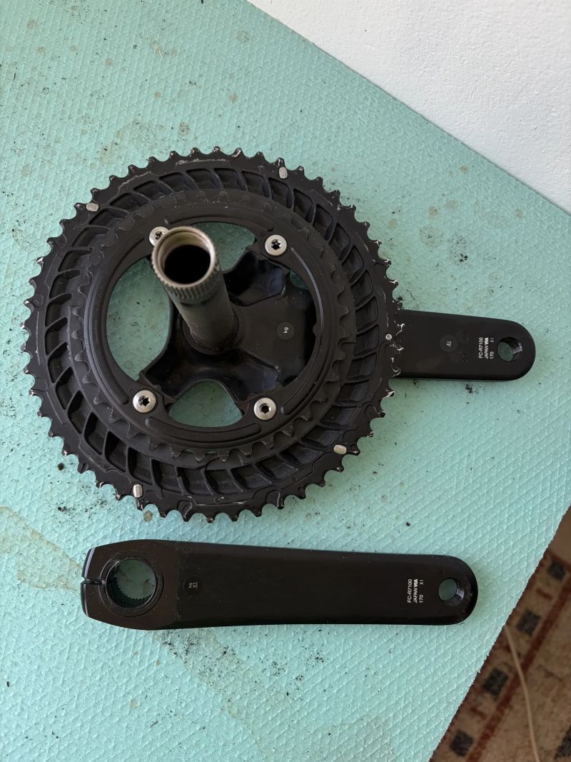 Kliky Shimano 105, FC-R7100, 2x12s 52/36z 170mm
