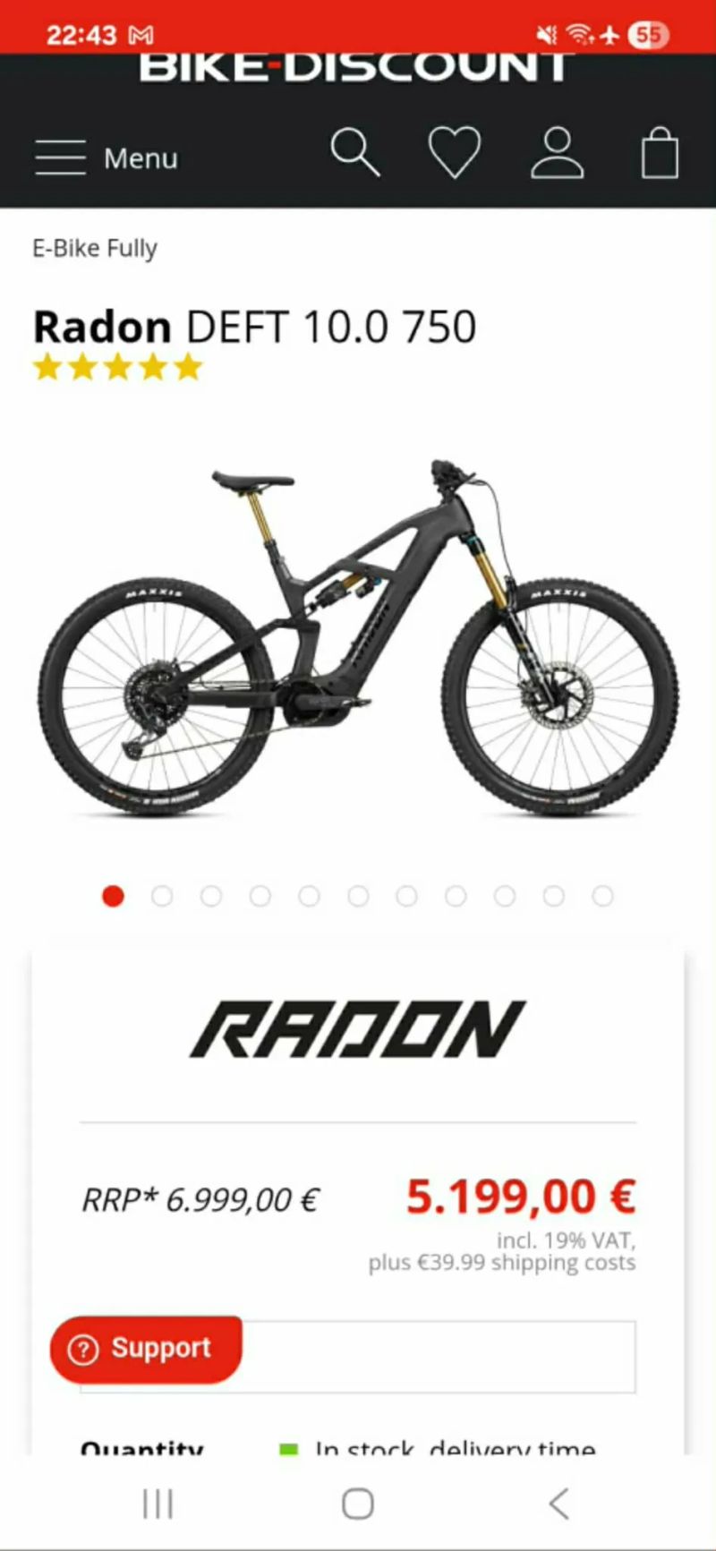 Radon Deft 10 upgrade axs 