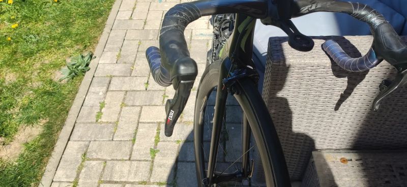 SRAM Red eTap + Roval CLX 50 CeramicSpeed na rámu S-Works SL6 (Prasklá vzpěra)