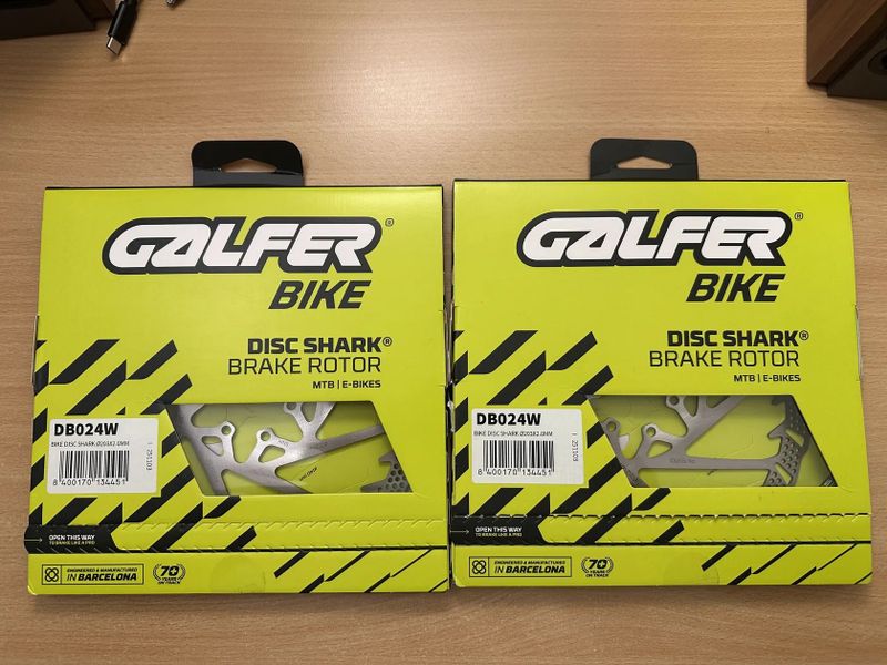 2ks Galfer Shark 203mm, 6 děr, 2mm brzdový kotouč NOVÉ