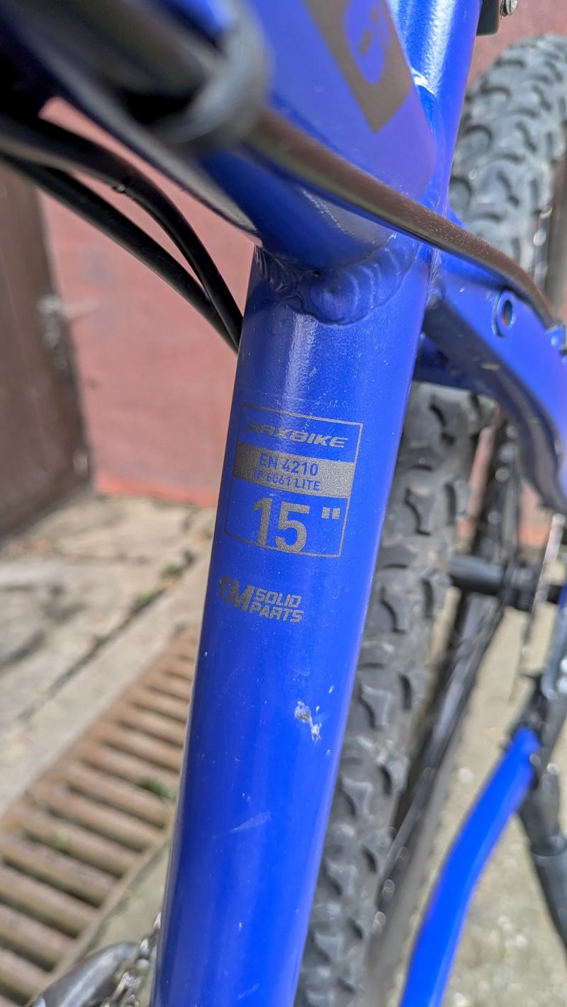 Juniorské kolo s rámem Maxbike 15”, velikost kol 26”