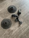 Sada X01 11sp - přehazovačka, řazení + 2x kazeta GX