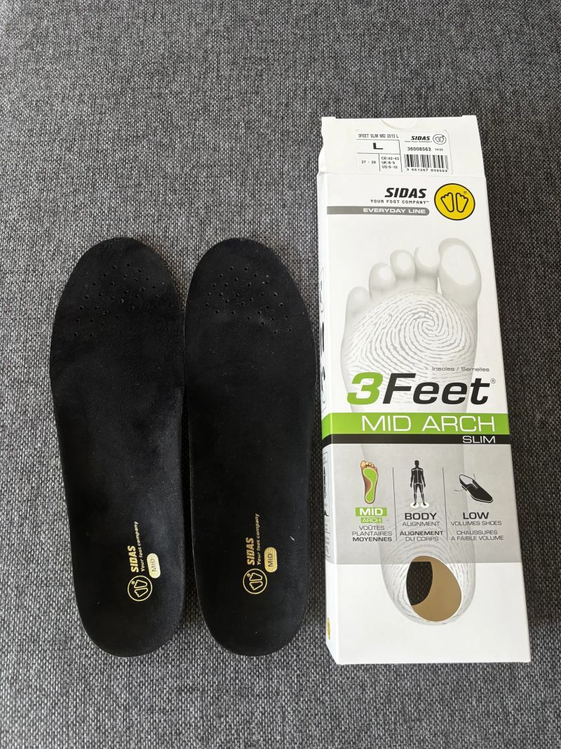 Vložky Sidas 3feet slim mid 42/43