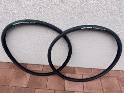 Set zánovních plášťů Michelin Dynamic Sport + Schwalbe Lugano + 2 duše Schwalbe 