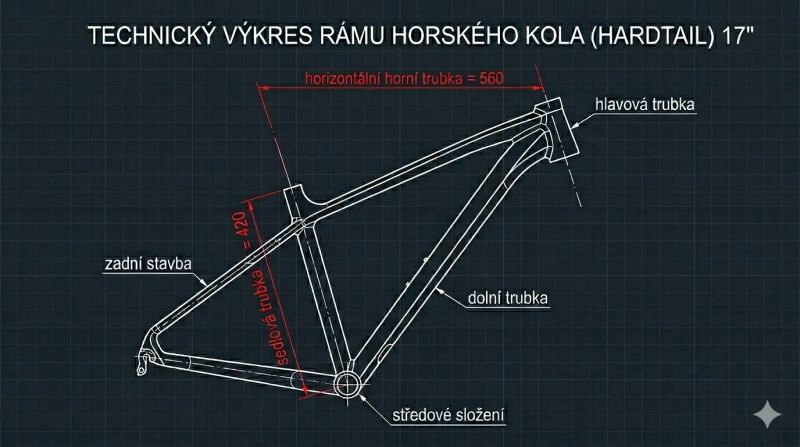 Horské kolo Author Traction - velikost 17"