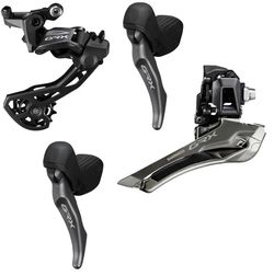 Sada Shimano GRX RX-820 2x12: řadící/brzd.páky + měnič RD RX-820 Shadow plus + smyk FD RX-820