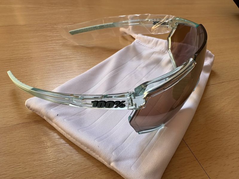 sluneční brýle - 100% Racetrap 3.0 Polished Translucent Mint - Hiper Silver Mirror Lens