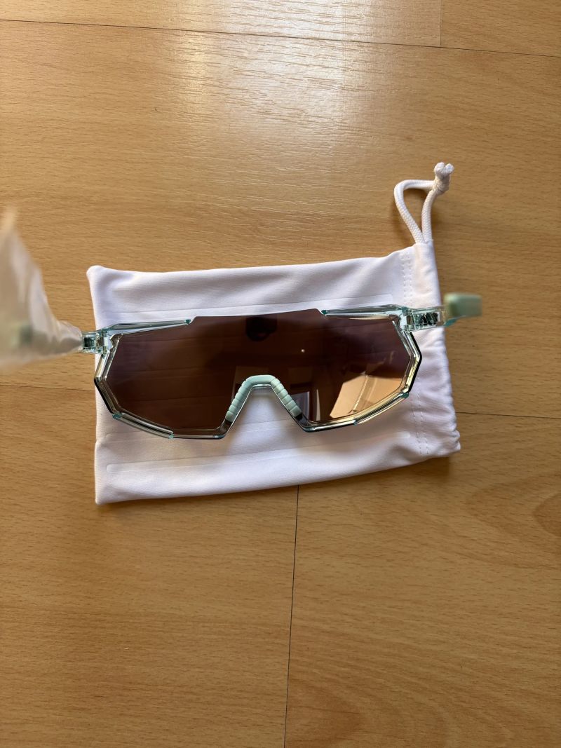 sluneční brýle - 100% Racetrap 3.0 Polished Translucent Mint - Hiper Silver Mirror Lens