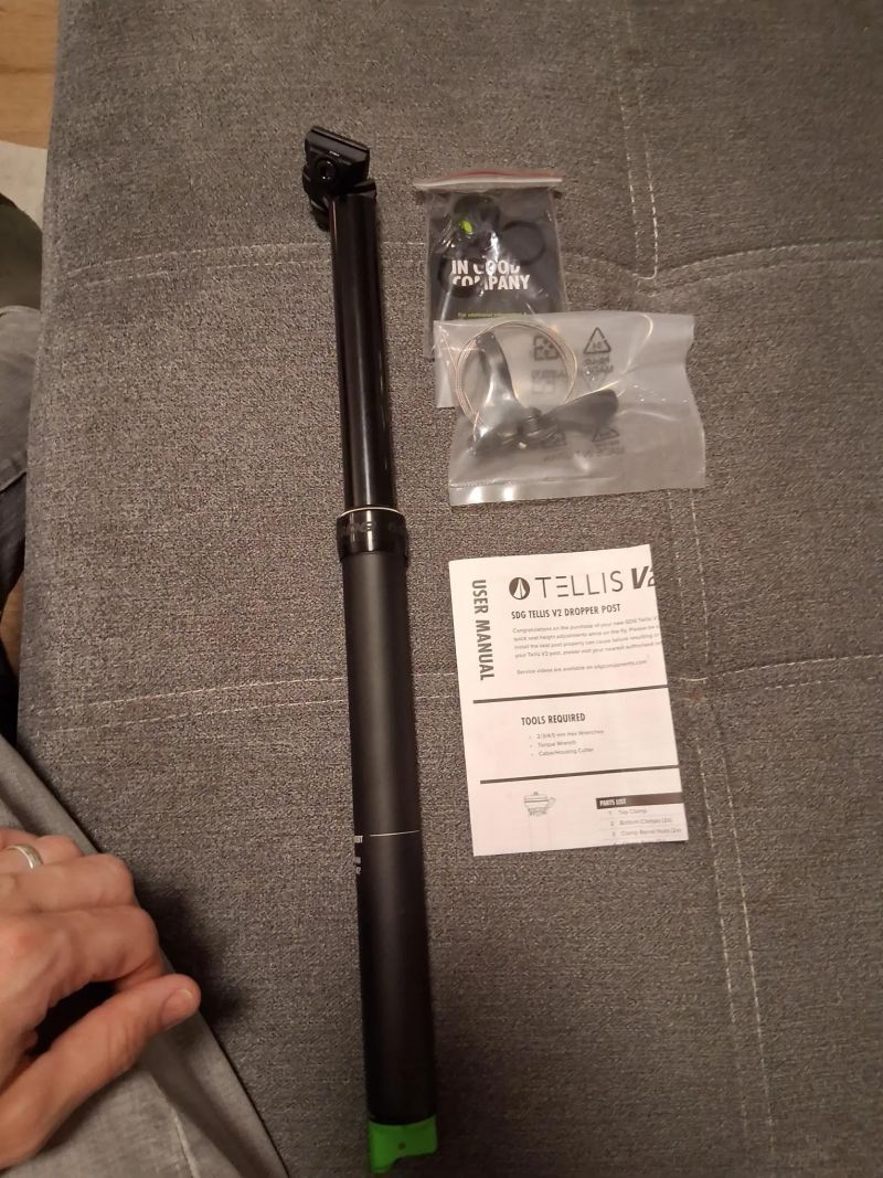 Teleskopická sedlovka SDG Tellis V2 170mm 31.6mm (zvih 150-170mm) 