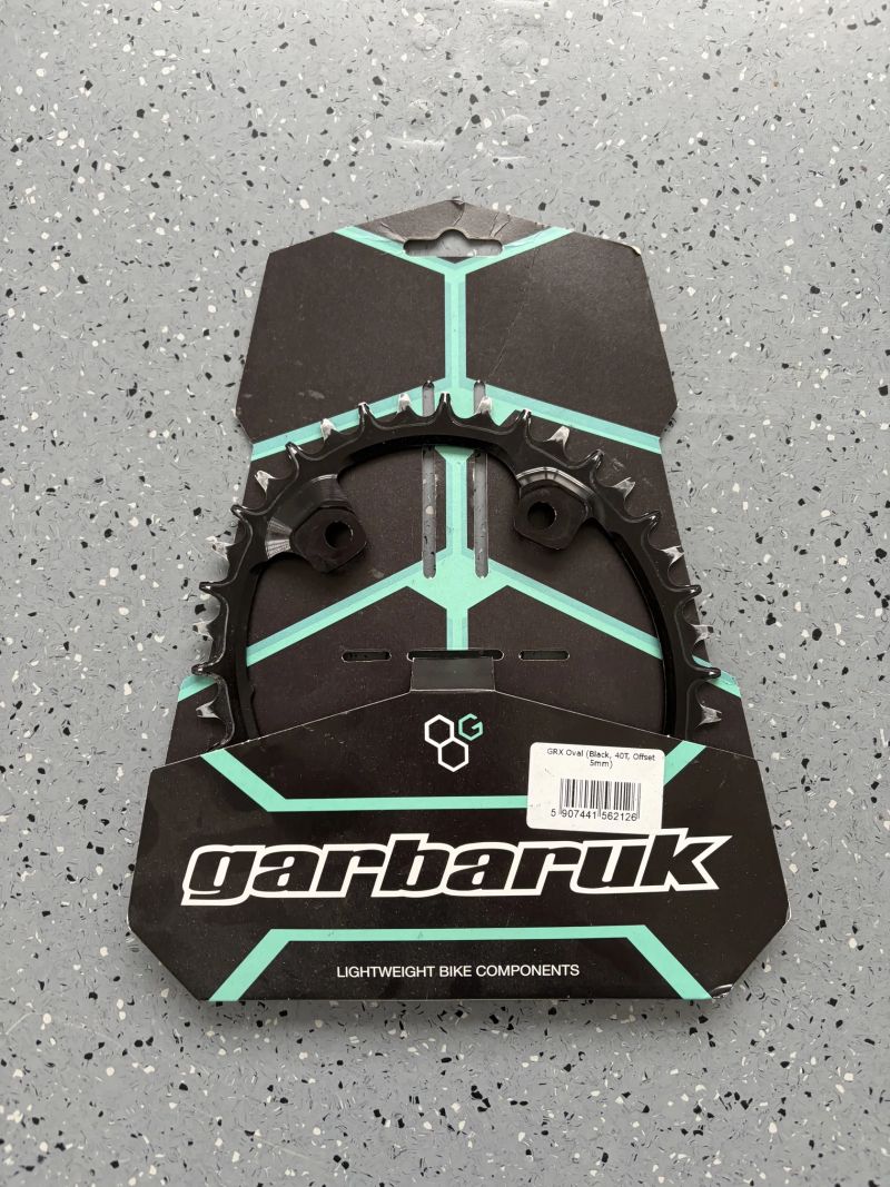 Oválný převodník Garbaruk 40T pro kliky Shimano GRX