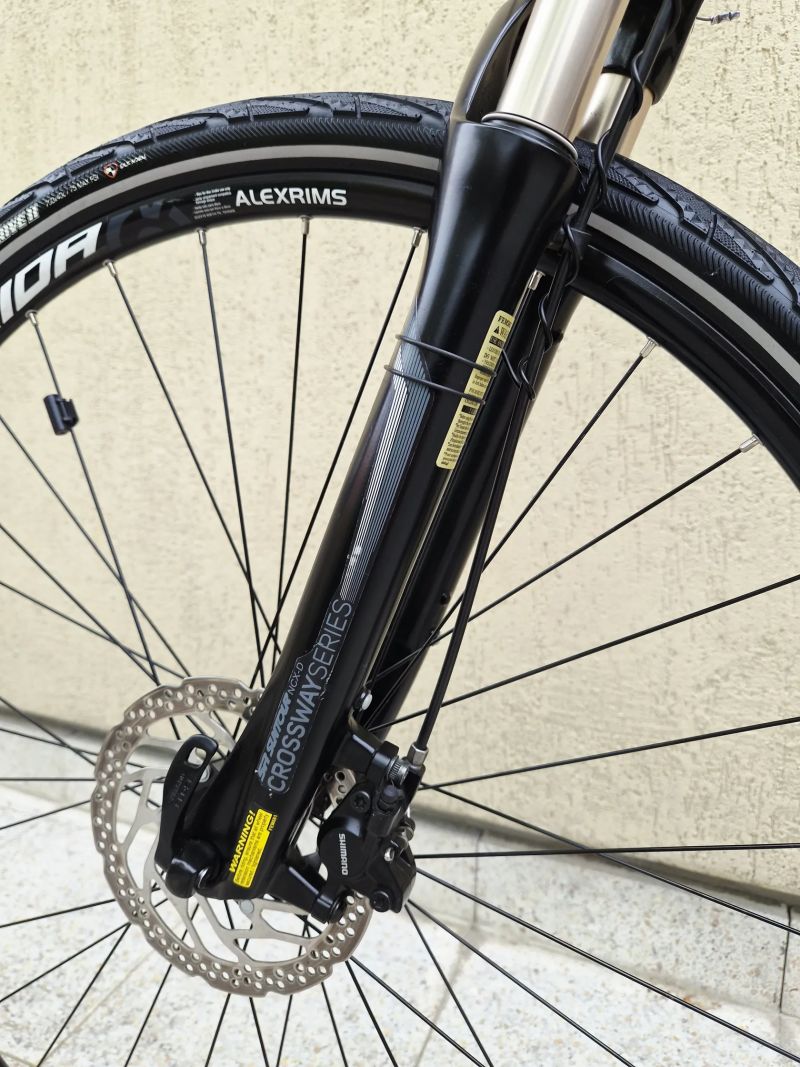 #76 Zánovní Merida Crossway XT edition AIR, pro 170-190cm