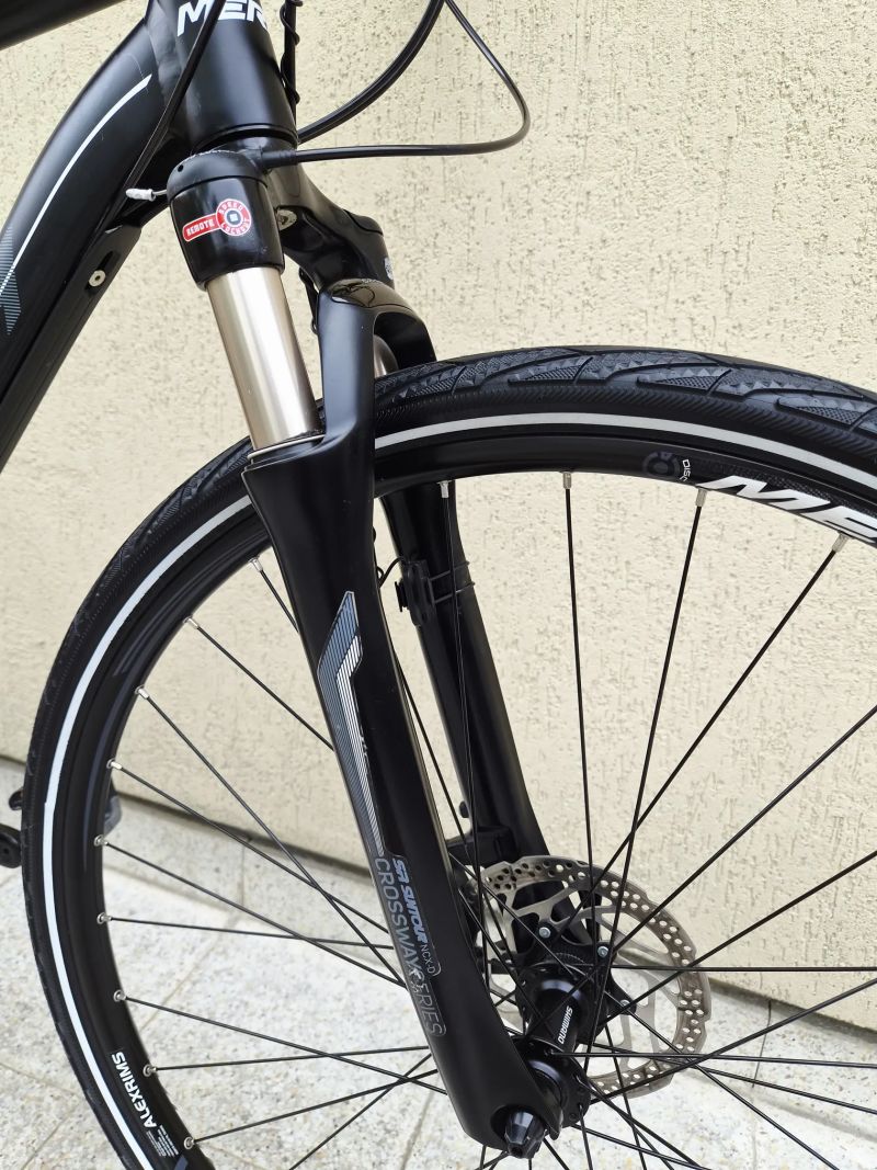 #76 Zánovní Merida Crossway XT edition AIR, pro 170-190cm