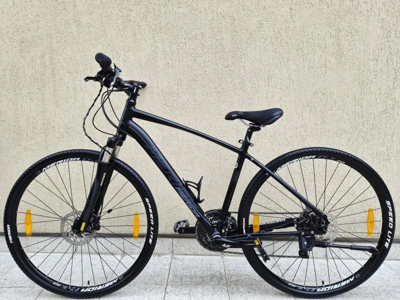 #75 Zánovní Merida Crossway XT edition AIR, pro 170-190cm