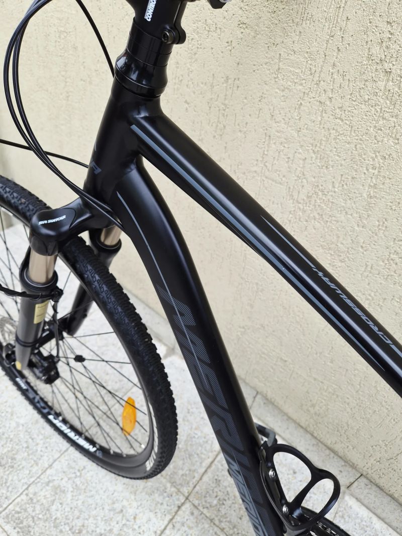 #75 Zánovní Merida Crossway XT edition AIR, pro 170-190cm