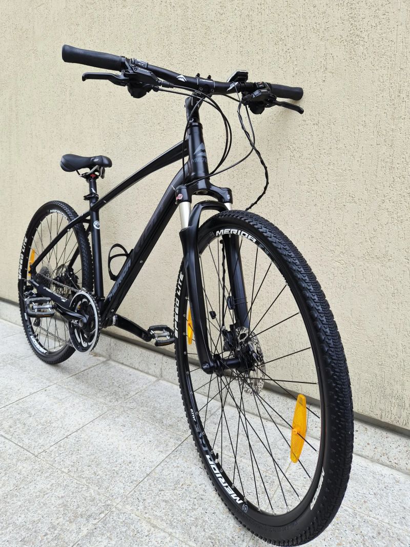 #75 Zánovní Merida Crossway XT edition AIR, pro 170-190cm
